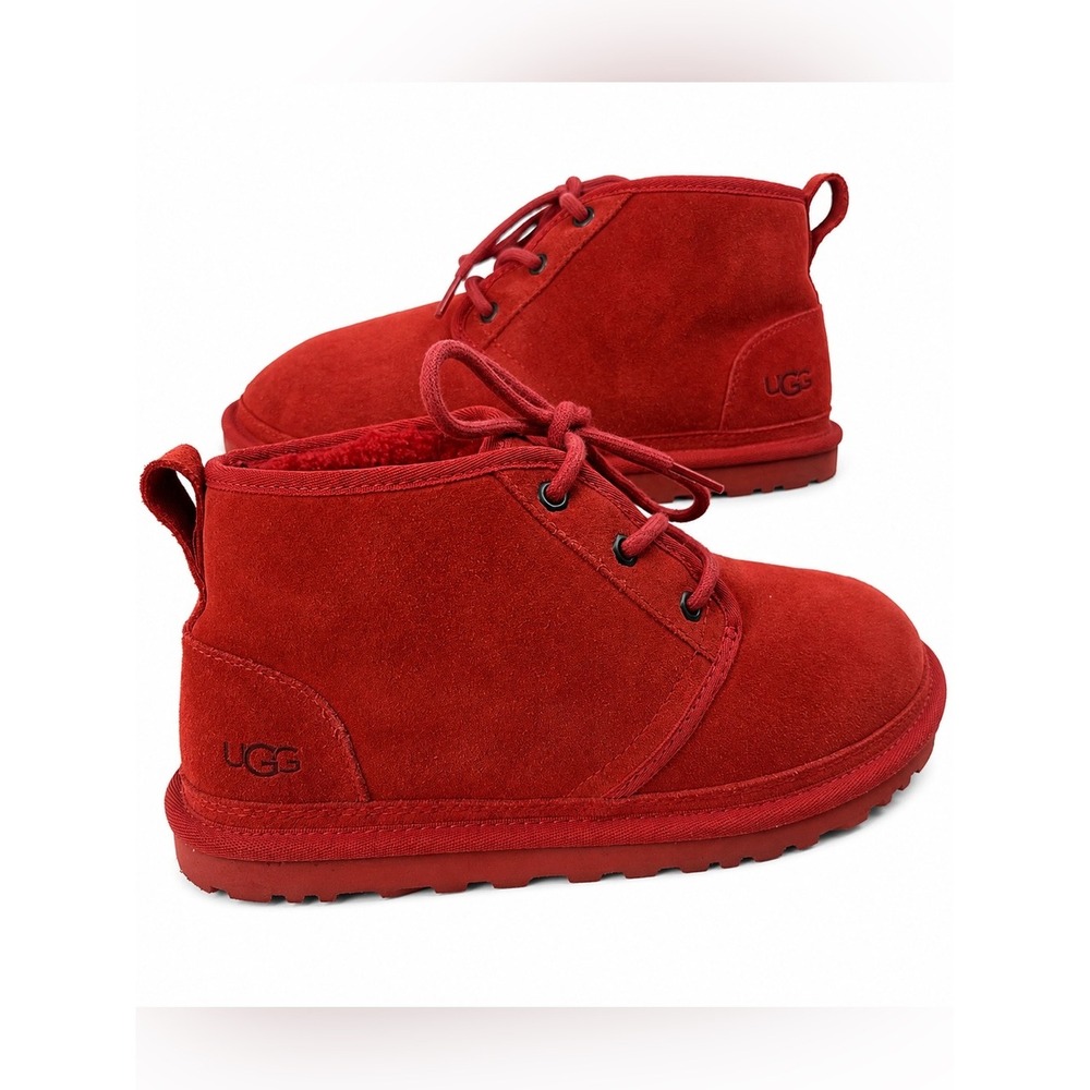 UGG | Neumel Samba Red Suede Chukka Ankle Boots 3236 | Men's Size 8
